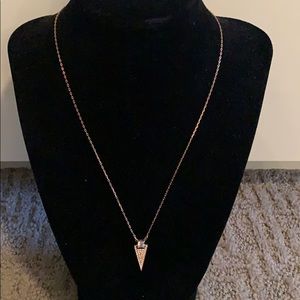 Swarovski Rose gold pave necklace